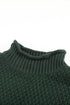 Oversized Chunky Batwing Long Sleeve Turtleneck Sweater